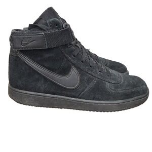 Nike X John Elliott Vandal High Sneakers Mens 8.5 Black Suede Leather Casual